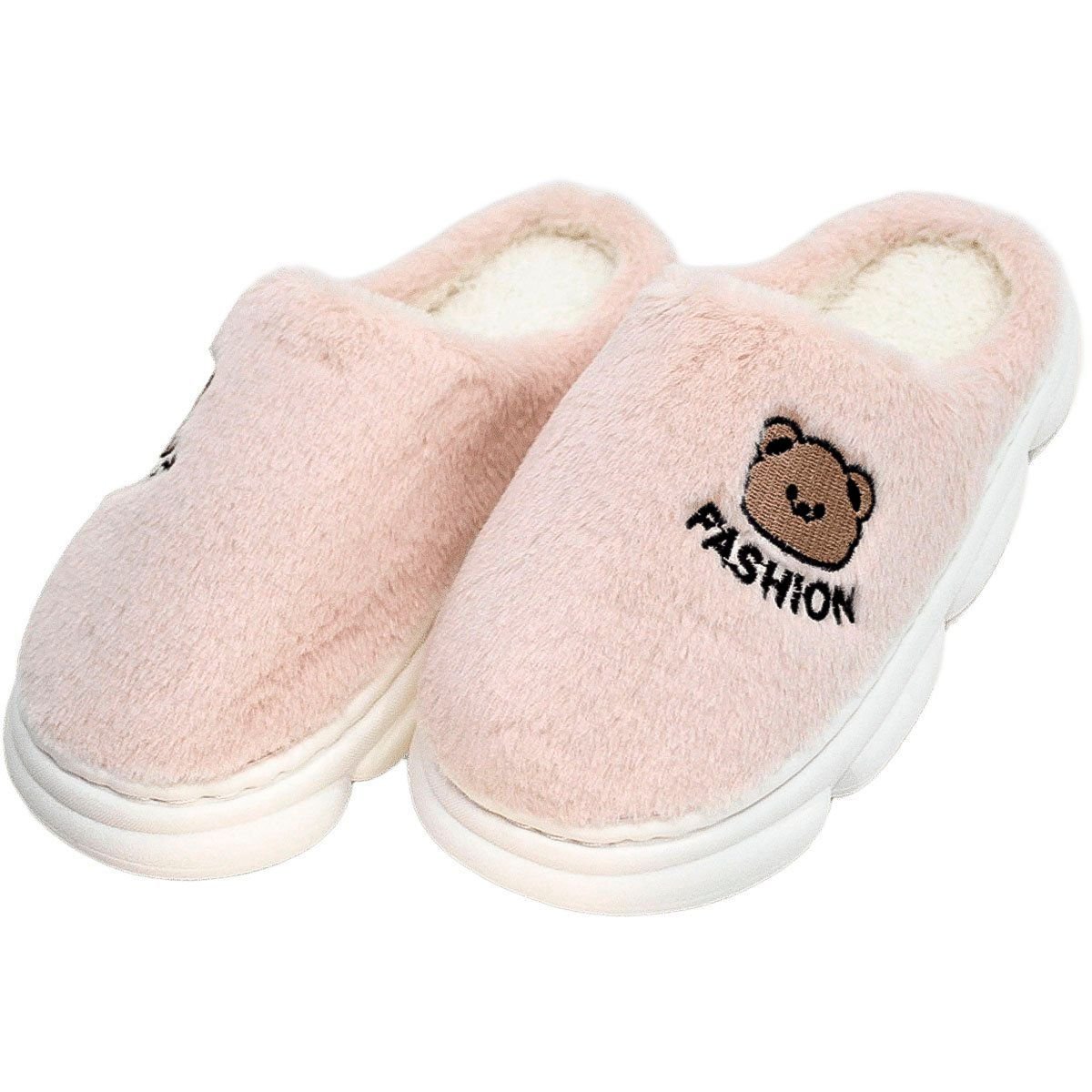 Pantufas Chinelos de Inverno Ursinho Sapatos Aconchegantes