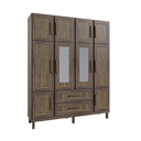 Ver imagem 2 de Guarda-roupa Casal com Espelho 10 Portas 2 Gavetas Maceió