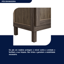 Ver mais imagens de Guarda-Roupa Casal com Espelho 10 Portas 2 Gavetas Maceió Marrom/Imbuia
