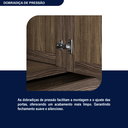 Ver imagem 7 de Guarda-Roupa Casal com Espelho 10 Portas 2 Gavetas Maceió Marrom/Imbuia