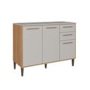 Ver imagem 3 de Balcão para Cozinha 120cm 3 Portas 2 Gavetas Jade