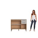 Ver imagem 6 de Balcão para Cozinha 120cm 3 Portas 2 Gavetas Jade Bege/Freijo/Arenas