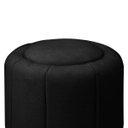 Ver imagem 3 de Puff Redondo Orgânico Resistente Flora 45x45 Bouclê - Sofa Store:bouclê Preto