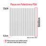 Kit 4 Placa Painel Decorativo Relevo Parede Flexivel Impermeavel Textura Sustentavel 50cmx50cm 3d Pv - 2