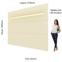 Ver imagem 5 de Painel para Tv até 90 Polegadas com Led 1 Prateleira 220cm Royal 100% MDF