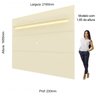Painel para Tv até 90 Polegadas com Led 1 Prateleira 220cm Royal 100% MDF - 5