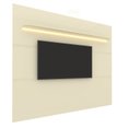 Ver imagem 2 de Painel para TV até 90 Polegadas 100% MDF com LED 219CMX195CM 1 Prateleira Royal Branco