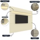 Ver imagem 6 de Painel para Tv até 90 Polegadas com Led 1 Prateleira 220cm Royal 100% MDF
