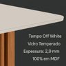 Mesa de Jantar Ana Quadrada 1 Tampo em Mdf 130x130cm Cozinha Moderna Cinamomo/off White - Cimol - 3