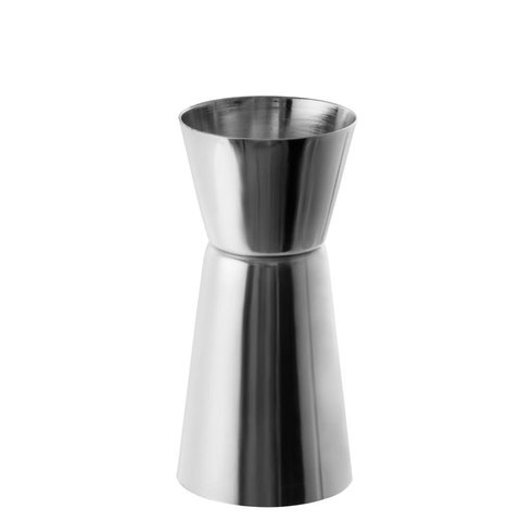 Dosador Duplo Inox Prata 50 Ml e 25 Ml Mimo Ac1848
