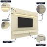 Painel para Tv até 90 Polegadas com Led 1 Prateleira 220cm Royal 100% MDF - 6