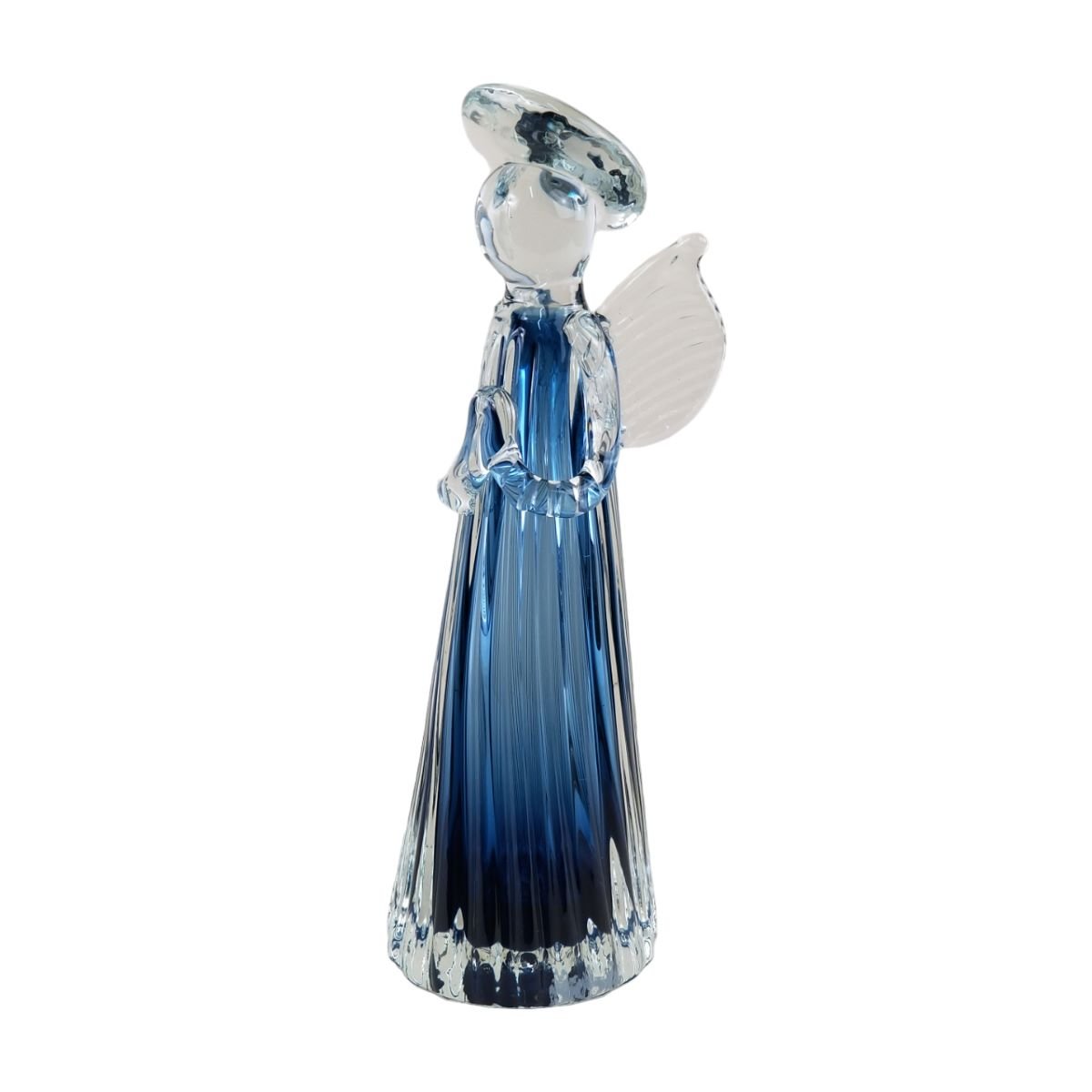 Anjo de Murano Decorativo Azul Grande - Adorno Laradore