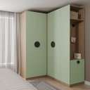 Ver imagem 2 de Conjunto Modulado 3 Peças Canto, Nicho com 2 Gavetas e Sapateira Joy CabeCasa MadeiraOriginals