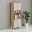 Ver imagem 1 de Paneleiro 4 Portas 70cm Espaço para Forno 100% MDF Dobradiça Slow Motion New Porto Itatiaia