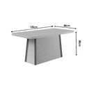 Ver imagem 2 de Conjunto Sala de Jantar Tilia C/ Tampo Madeirado C/ Vidro Canto Curvo 120x80cm e 4 Cadeiras Tilia