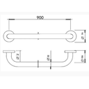 Ver imagem 3 de Barra de Apoio Deca 90 Cm Conforto Cromado - 2310c - Peça de Mostruario