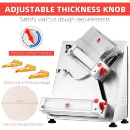 Takywep Cilindro Laminador Automático 12" 370w Inox para Pizzas e Massas - 2
