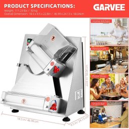 Takywep Cilindro Laminador Automático 12" 370w Inox para Pizzas e Massas - 6
