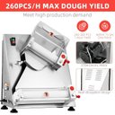 Ver imagem 3 de Takywep Cilindro Laminador Automático 12" 370w Inox para Pizzas e Massas