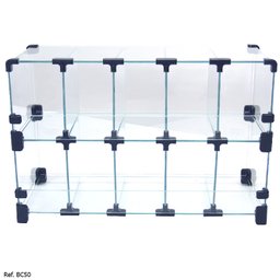 Baleiro Expositor Modulado em Vidro - 0,50 x 0,30 x 0,20 - 2