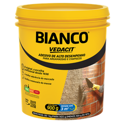Bianco 900g Adesivo Aditivo Argamassa Chapisco Fixad Vedacit - 1