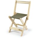 Ver imagem 1 de Cadeira Dobrável Camping Suporta até 100kg Bege/Verde