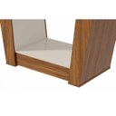 Ver imagem 4 de Mesa de Sala Jantar Apogeu Plus + Tampo Madeirado Vidro 170x90cm Rovere/Off White - Lopas
