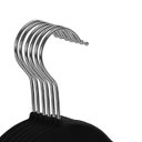 Ver imagem 3 de Kit 100 Cabides de Veludo Ultra Fino Antideslizante Preto