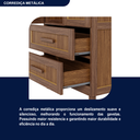 Ver mais imagens de Guarda-Roupa Solteiro com Espelho 4 Portas 2 Gavetas Teresina Bege/Ypê