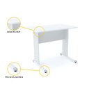 Ver imagem 3 de MESA P/ ESCRITÓRIO 92X61 PANDIN MAXXI - BRANCO MX90