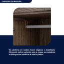 Ver imagem 7 de Guarda-Roupa Solteiro com Espelho 7 Portas 2 Gavetas Fortaleza Marrom/Imbuia