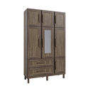 Ver imagem 2 de Guarda-roupa Solteiro com Espelho 7 Portas 2 Gavetas Fortaleza