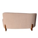 Ver imagem 2 de Namoradeira Sofá 2 Lugares Feijão Plaza Orgânica Boucle Rose Luxo