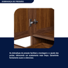 Guarda-roupa Solteiro com Espelho 7 Portas 2 Gavetas Fortaleza - 10