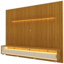 Ver imagem 3 de Rack com Painel Ripado para Tv até 90 Polegadas Led 3 Gavetas com Rodízios 260cm Nobre/requinte 100% MDF