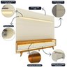 Rack com Painel para Tv até 90 Polegadas Led 3 Gavetas com Pés Madeira 220cm Royal/requinte 100% MDF - 7