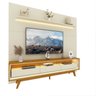 Rack com Painel para Tv até 90 Polegadas Led 3 Gavetas com Pés Madeira 220cm Royal/requinte 100% MDF - 5