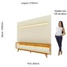 Rack com Painel para Tv até 90 Polegadas Led 3 Gavetas com Pés Madeira 220cm Royal/requinte 100% MDF - 6