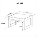 Ver imagem 6 de Mesa de Centro Retangular AZ1022 Branco