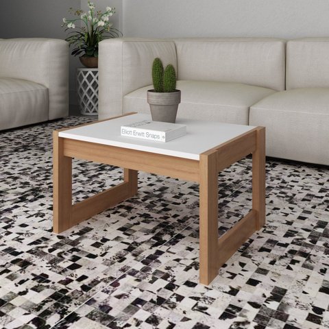 Mesa de Centro Retangular AZ1022 Branco