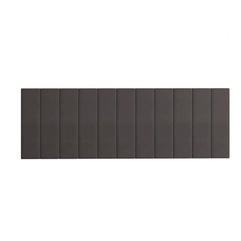 Cabeceira Modulada Mali Queen Estofada Auto Adesiva Marrom