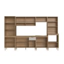 Ver imagem 4 de Cozinha Completa Modulada 6 Peças com Torre Quente para 2 Fornos Vidro Reflecta e Espaço para Cooktop Veneza Modulada