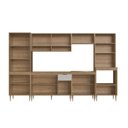 Ver imagem 4 de Cozinha Completa Modulada 6 Peças com Torre Quente para 2 Fornos Vidro Reflecta e Espaço para Cooktop Veneza Modulada Bege/Mel/Arenas