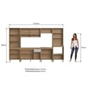 Ver imagem 6 de Cozinha Completa Modulada 6 Peças com Torre Quente para 2 Fornos Vidro Reflecta e Espaço para Cooktop Veneza Modulada Bege/Mel/Arenas