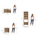 Ver imagem 7 de Cozinha Completa Modulada 6 Peças com Torre Quente para 2 Fornos Vidro Reflecta e Espaço para Cooktop Veneza Modulada Bege/Mel/Arenas