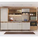 Ver imagem 1 de Cozinha Completa Modulada 6 Peças com Torre Quente para 2 Fornos Vidro Reflecta e Espaço para Cooktop Veneza Modulada