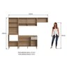Cozinha Completa Modulada 5 Peças com Torre Quente para 2 Fornos e Vidro Reflecta Veneza Modulada - 6