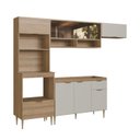 Ver imagem 3 de Cozinha Completa Modulada 5 Peças com Torre Quente para 2 Fornos e Vidro Reflecta Veneza Modulada