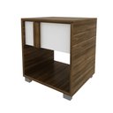Ver imagem 4 de Mesa de Cabeceira em MDP 1 Gaveta CM8018 Marrom