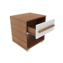 Ver imagem 3 de Mesa de Cabeceira em MDP 1 Gaveta CM8019 Laranja